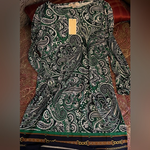 Michael Kors Paisley Dress size L - Picture 2 of 3